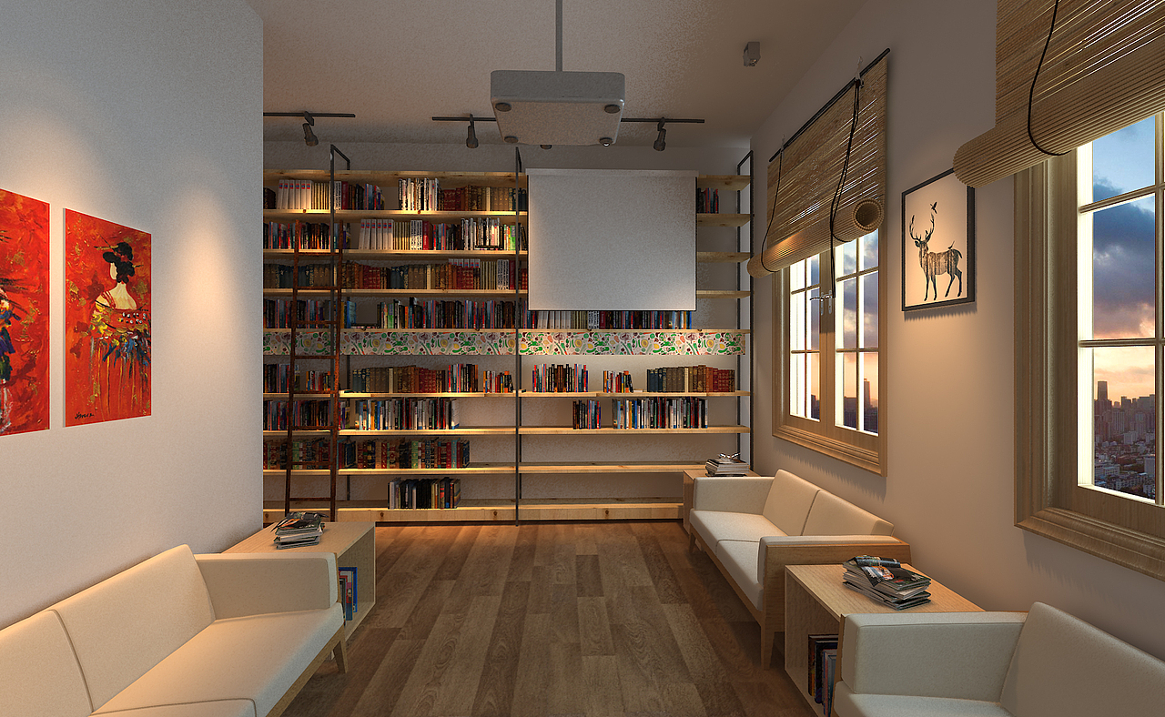 书店升级改造（图ZNTMxOTM4Njg=） - 家装设计 - 站酷设计师低音E原创素材 - 站酷ZCOOL