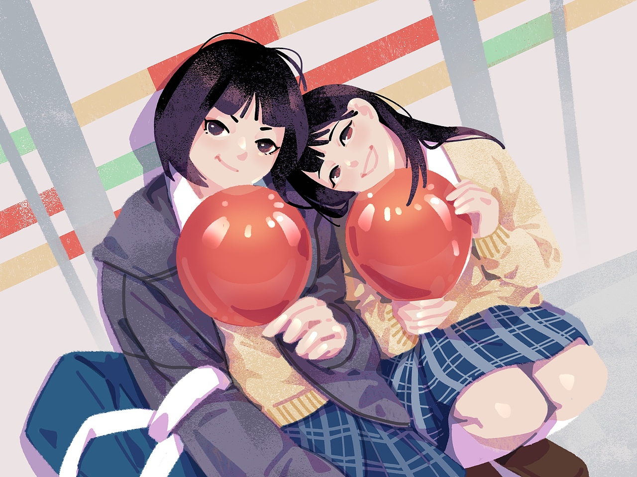 GIRLS | 插画练习（图ZMjYxNjM1NjYw） - 创作习作 - 站酷设计师西西xixiyoyoa原创素材 - 站酷ZCOOL