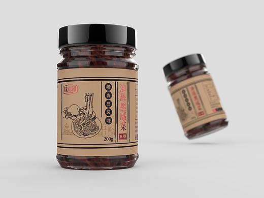 味鲜邦油爆黑咸菜包装设计