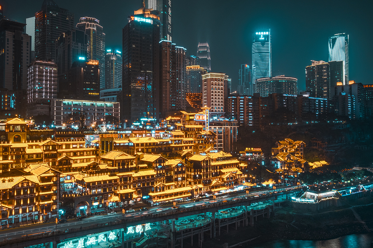 重庆 夜景（图ZMjQ2NDY2MzE2） - 环境/建筑摄影 - 站酷设计师joericawang原创素材 - 站酷ZCOOL