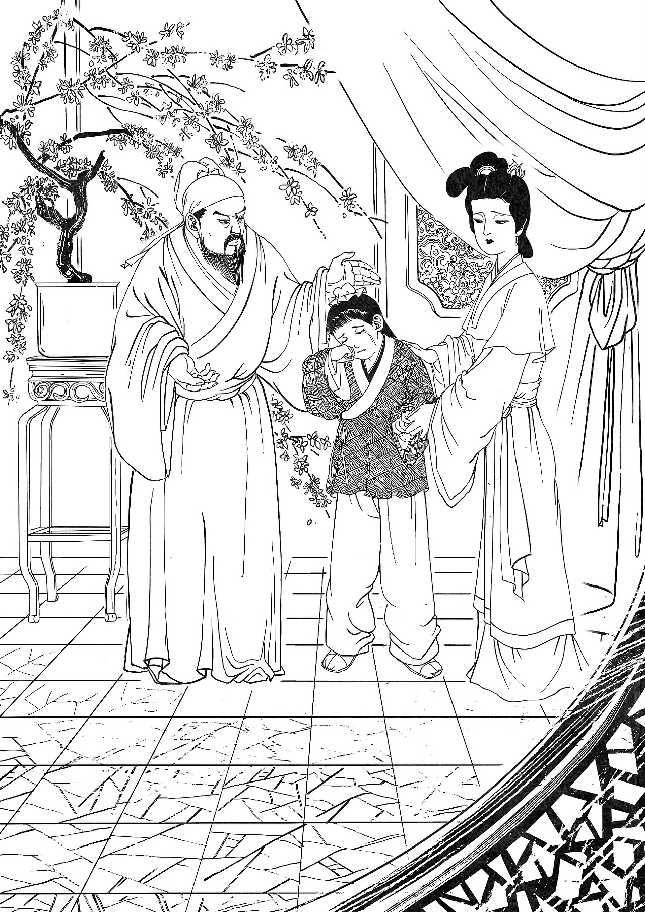 出版书籍内页插图