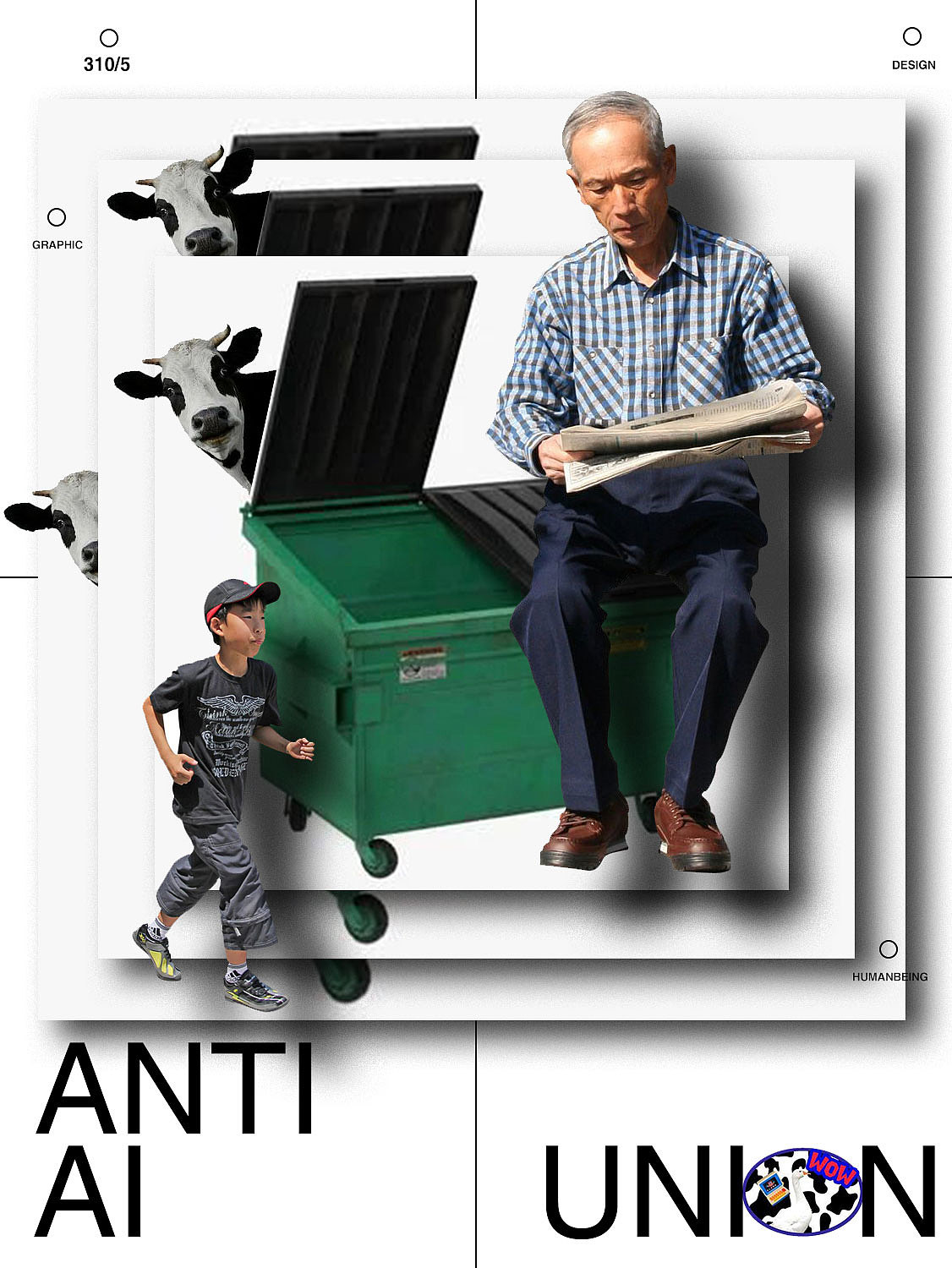 反AI人类设计联盟-海报合集（图ZMzQ0MDM5NDgw） - 海报 - 站酷设计师Doublequote原创素材 - 站酷ZCOOL