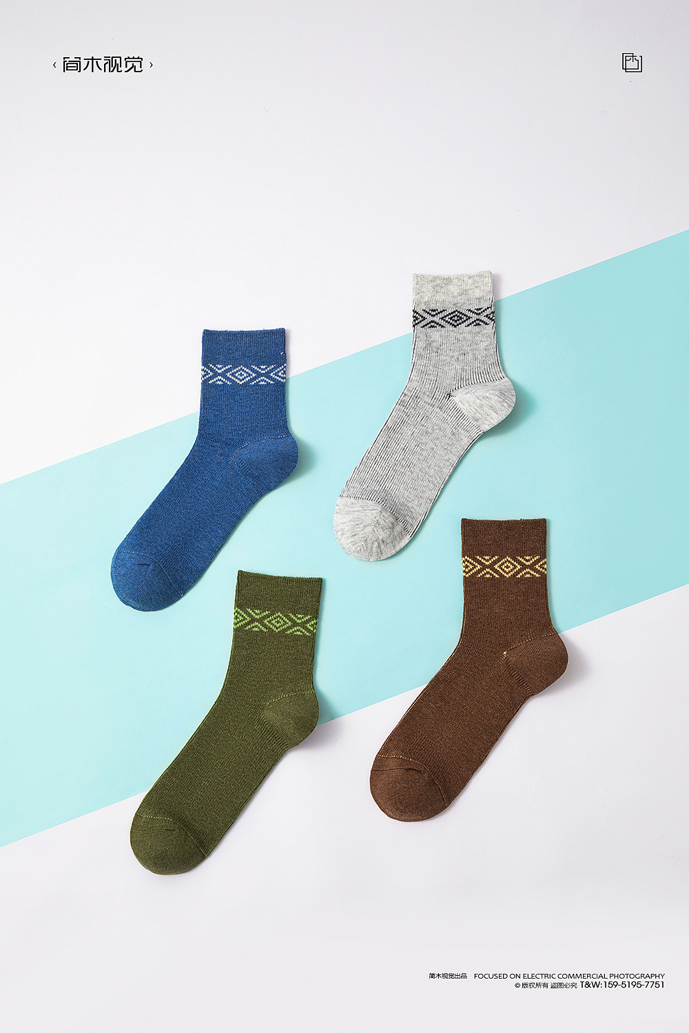 潮袜袜子摄影丨告白之周 × 简木视觉 男士女士棉袜拍摄