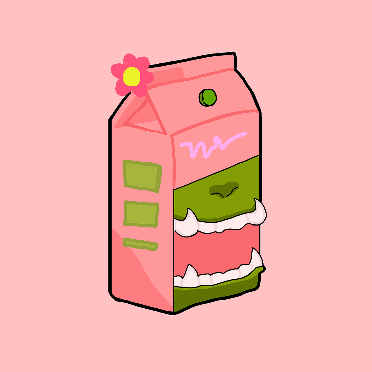 有趣牛奶盒|插画|艺术插画|笑猫cc_原创作品-站酷(zcool)