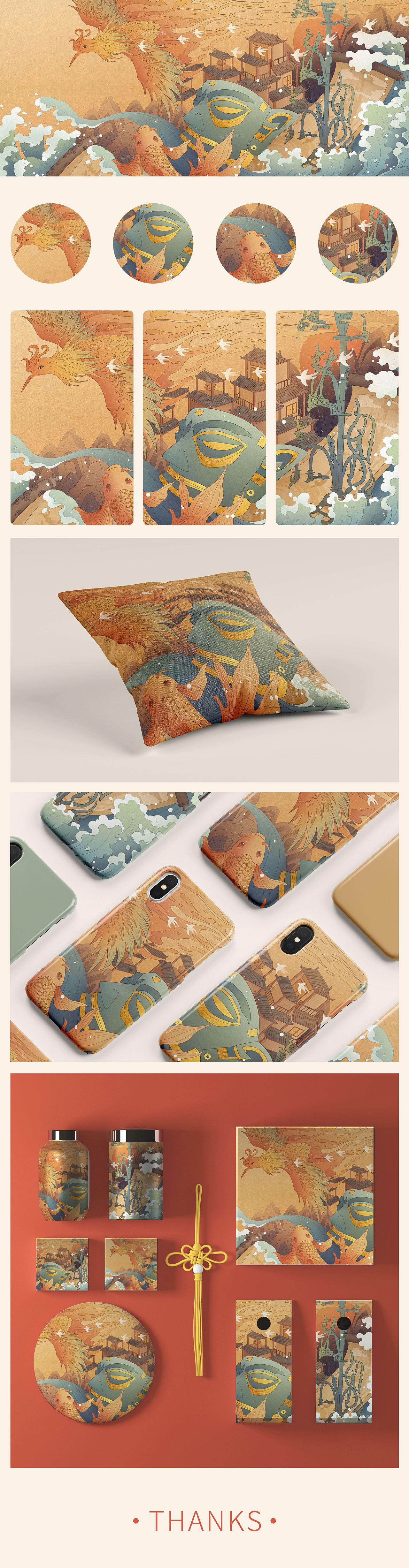 三星堆（图ZMjUyNDY0MTQ0） - 商业插画 - 站酷设计师黑不见猫原创素材 - 站酷ZCOOL