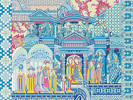 丝巾图案设计|敦煌主题