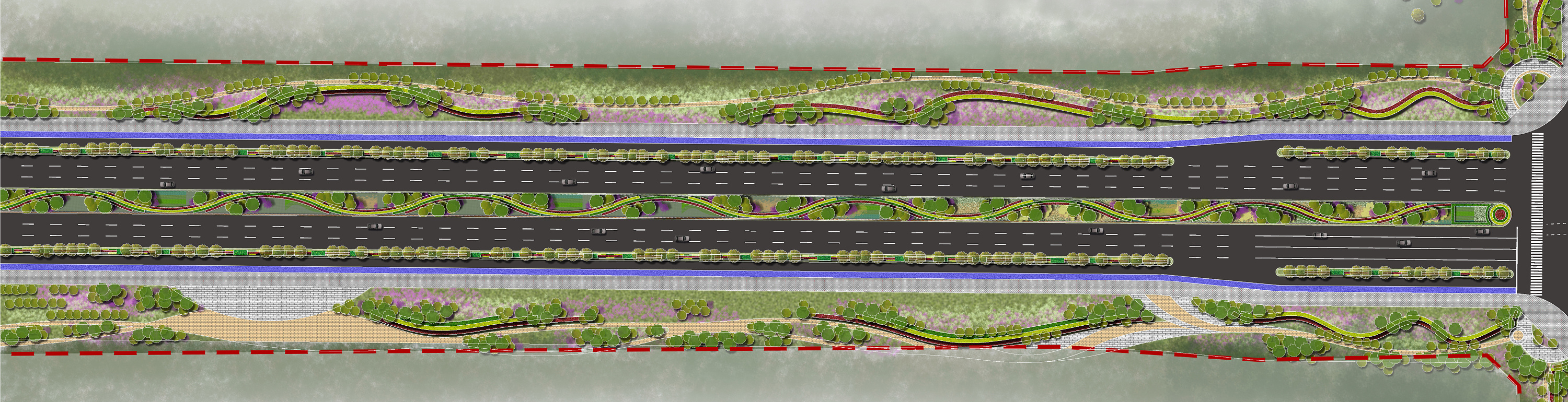 景观彩平图展示