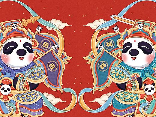 熊猫门神