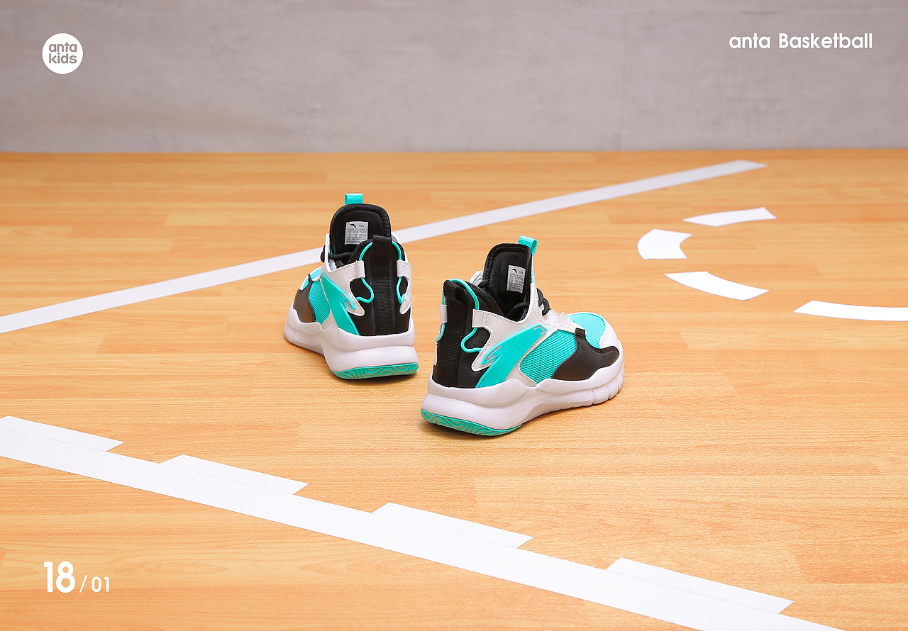 安踏儿童篮球鞋|静物摄影|模拟实景篮球鞋棚拍（图ZMTk0MjMzNjcy） - 产品摄影 - 站酷设计师博纳罗蒂i原创素材 - 站酷ZCOOL