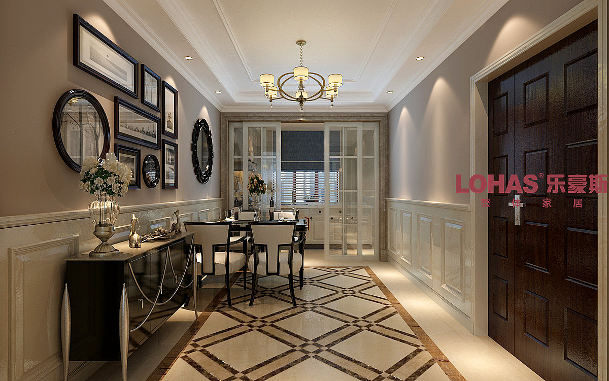 140平方四居室两厅一厨两卫装修设计案例效果图-乐豪斯