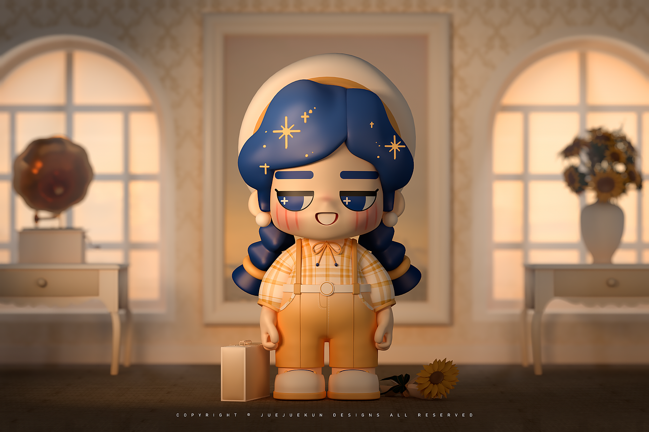 复古造型盲盒设计