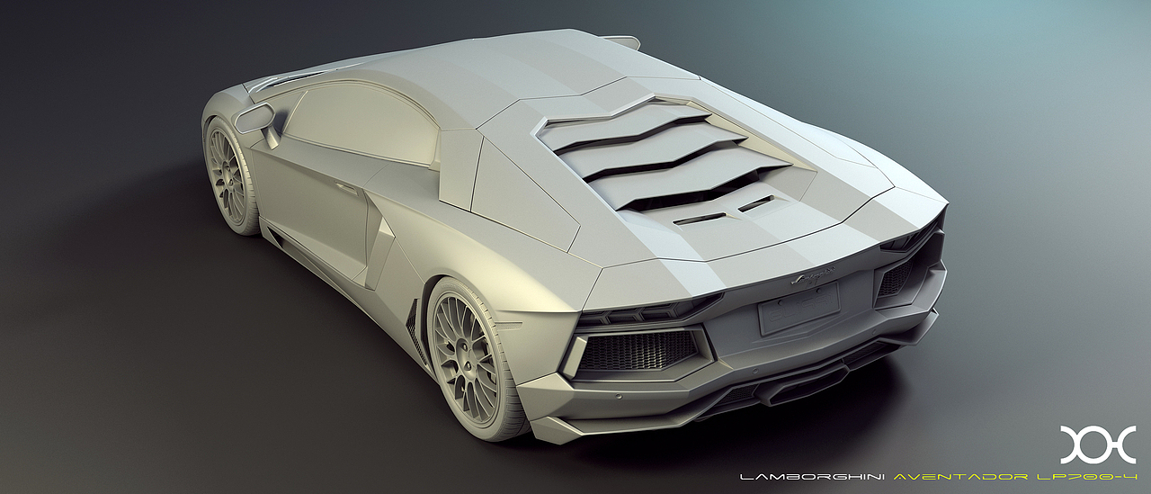 3DMAX建模Lamborghini Aventador LP700-4（图ZMjA3MjE3ODg=） - 机械/交通 - 站酷设计师XIANHUA原创素材 - 站酷ZCOOL