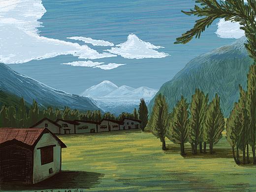 风景小插画