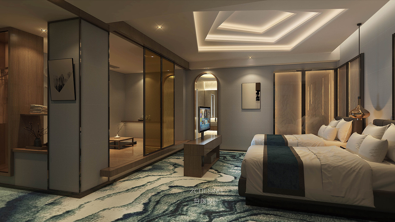 云南普洱精品酒店设计（图ZMTM5MDQxNjQw） - 家装设计 - 站酷设计师哲创酒店设计原创素材 - 站酷ZCOOL