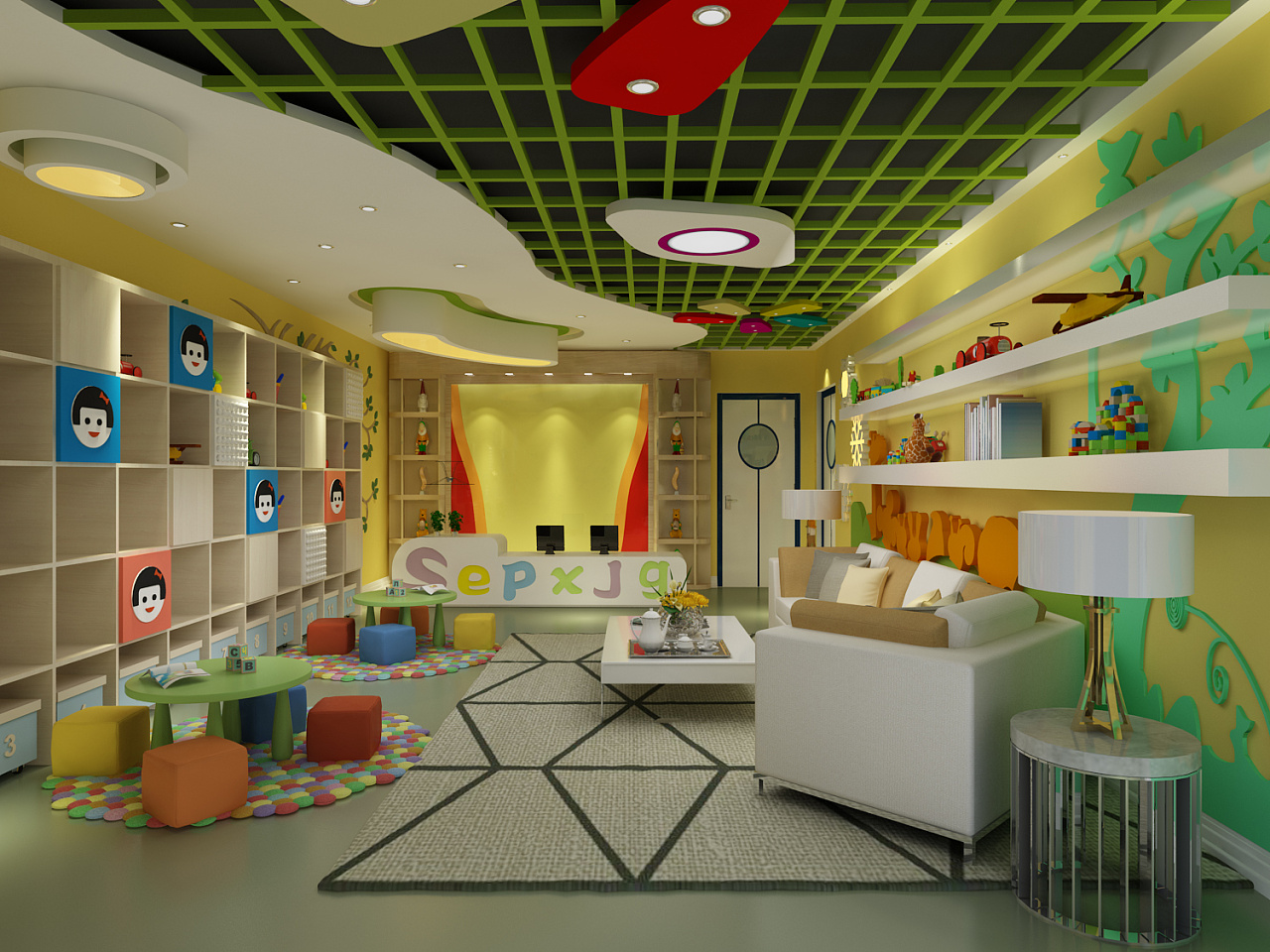幼儿园|空间|家装设计|1992效果公司810 - 原创作品 - 站酷 (ZCOOL)