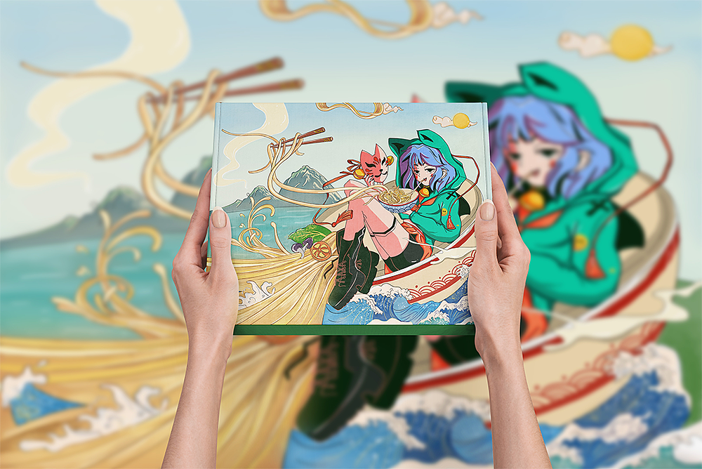 速食面条-插画包装设计（图ZMjIwMTYyMjA4） - 包装 - 站酷设计师狼耕创意设计原创素材 - 站酷ZCOOL