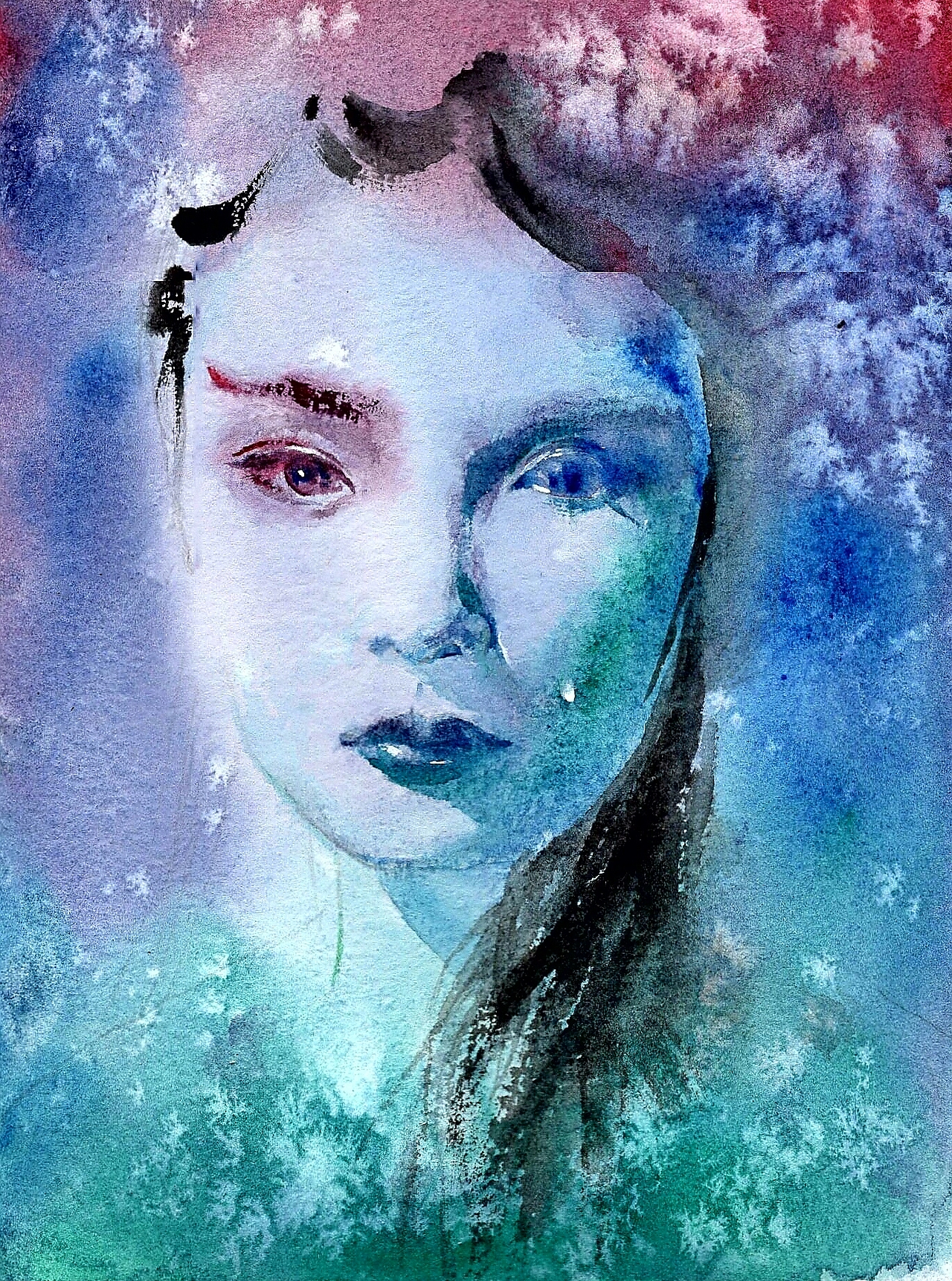 水彩人物肖像合集 和自己的碎碎念（图ZODk0MDQ2NzY=） - 绘画 - 站酷设计师行鱼xy原创素材 - 站酷ZCOOL