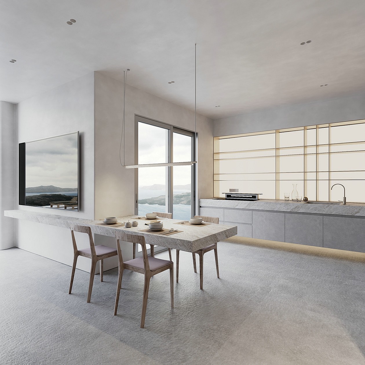 105㎡公寓 在通往自然之路上的极简主义（图ZMjQ1OTQ5NDQ4） - 家装设计 - 站酷设计师小小冰8025原创素材 - 站酷ZCOOL