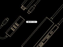 数码行业杂志插页封面网线数据线typec