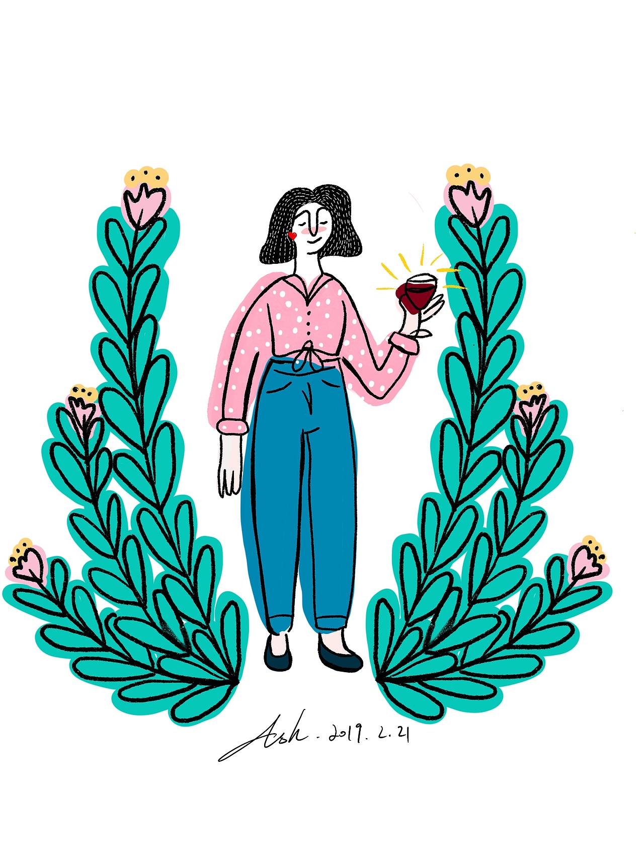 奇奇怪怪可可爱爱的插画风格02（图ZMjQ5ODk2NDQ4） - 创作习作 - 站酷设计师Ash李原创素材 - 站酷ZCOOL