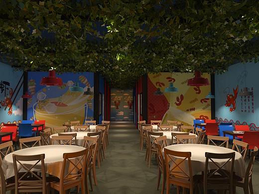 《小龍蝦館》 簡(jiǎn)單粗爆設(shè)計(jì)（個(gè)人主頁-ZMzUzOTE2ODA=） - 其他空間 - 站酷設(shè)計(jì)師楠藝設(shè)計(jì)原創(chuàng)素材 - 站酷ZCOOL