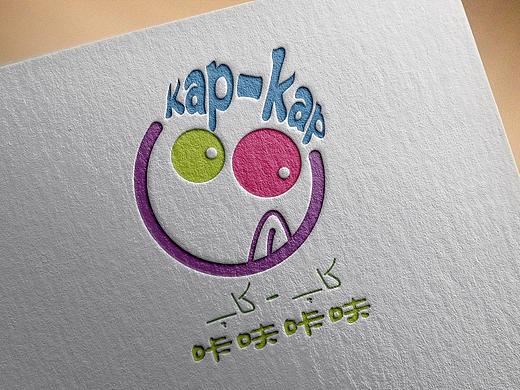咔呋咔呋餐饮logo可爱商标小吃logo新疆