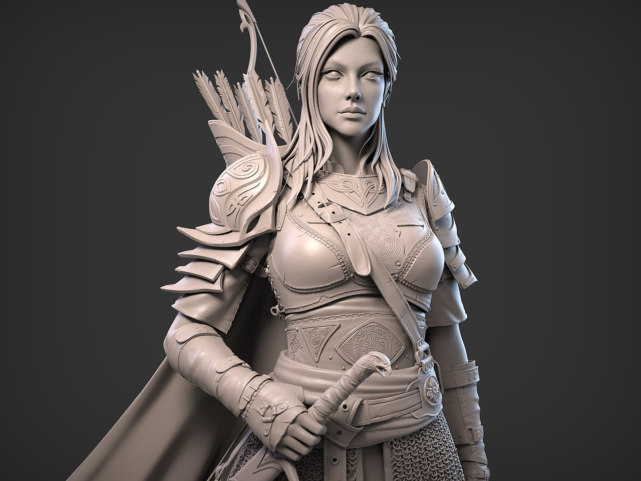 精灵重装弓箭手（图ZMTY5NDkzNTA4） - 人物/生物 - 站酷设计师喵喵喵123原创素材 - 站酷ZCOOL