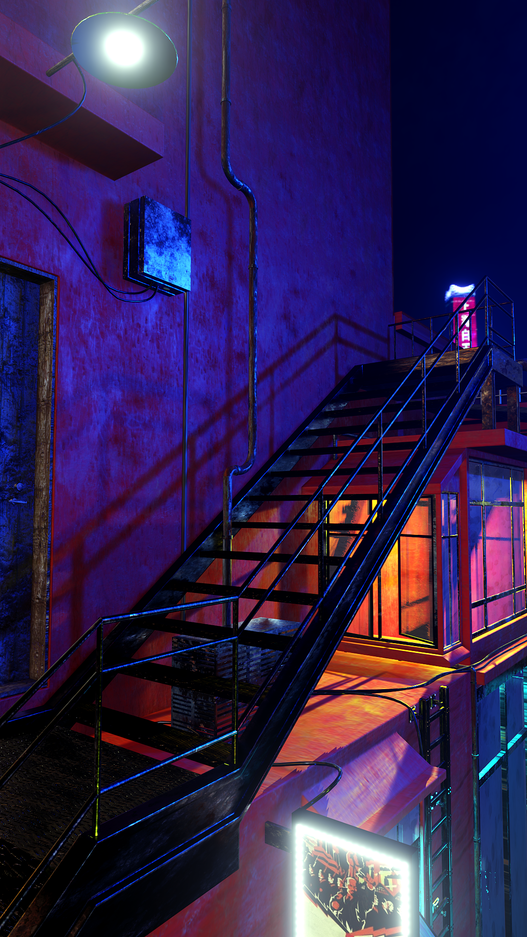 城市小巷|三维|场景|zlei2333_原创作品-站酷zcool