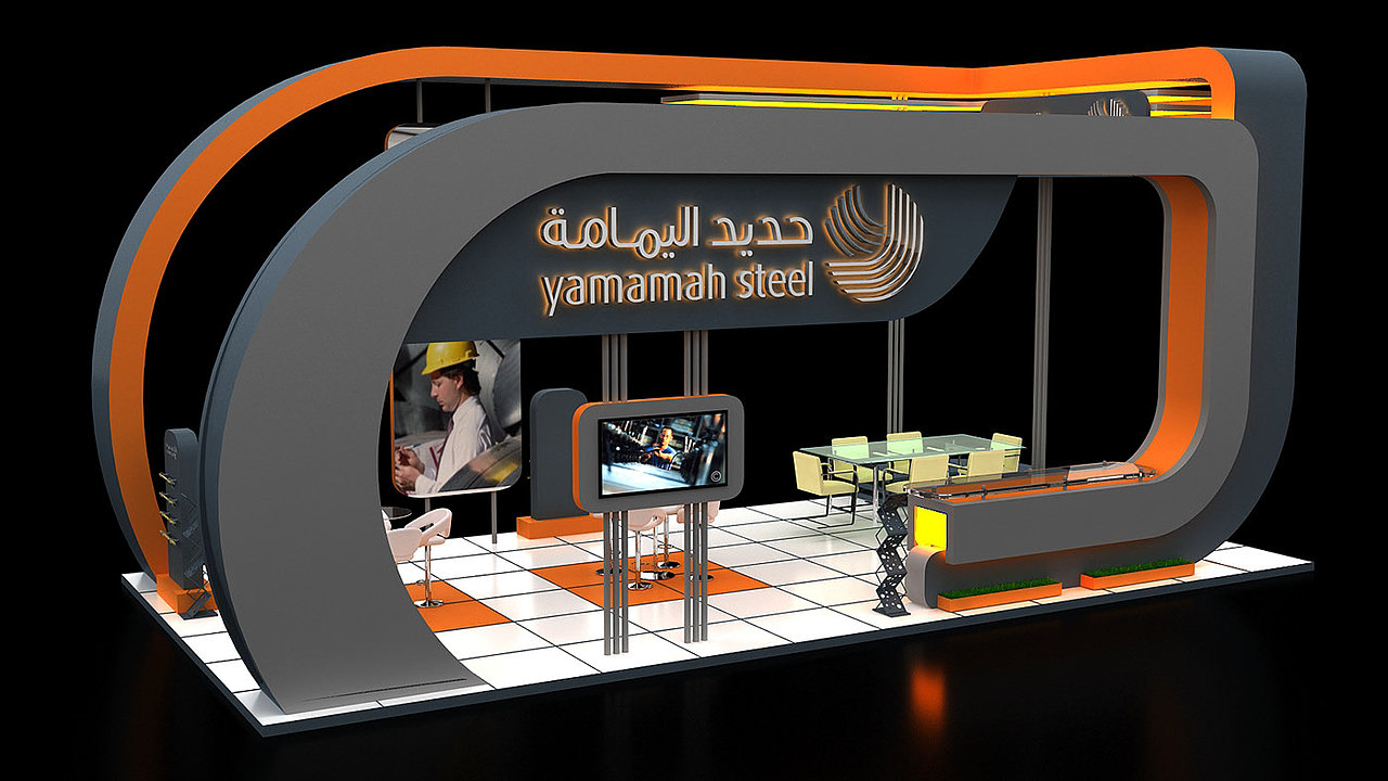 建设工具展会设计效果图