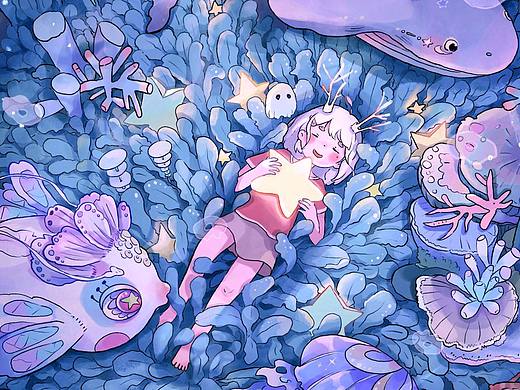 一些海洋的幻想插画合集