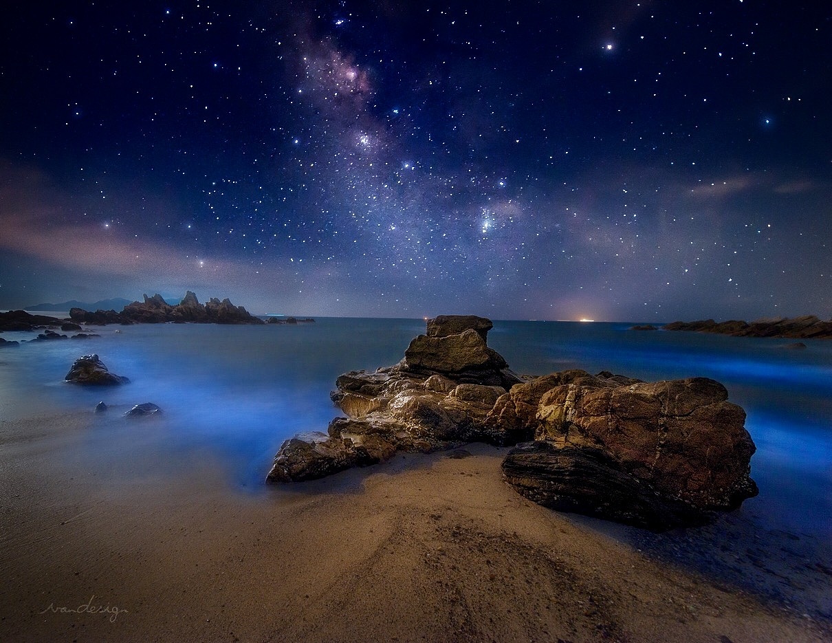 关于海关于星空（图ZOTAwNzg2NzI=） - 风光摄影 - 站酷设计师艾丽斯囚徒原创素材 - 站酷ZCOOL