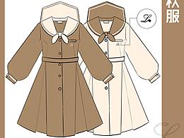 商用稿-日系JK连衣裙2色