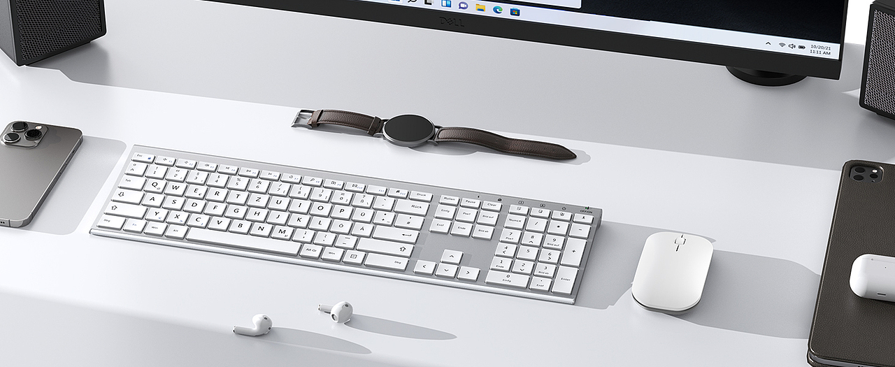 商务办公无线蓝牙键盘（三色款）渲染套图（图ZMzcwOTE4MzQ0） - 电商 - 站酷设计师媚儿i原创素材 - 站酷ZCOOL