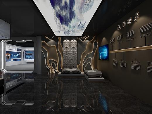 行史馆 企业党建展厅效果图设计