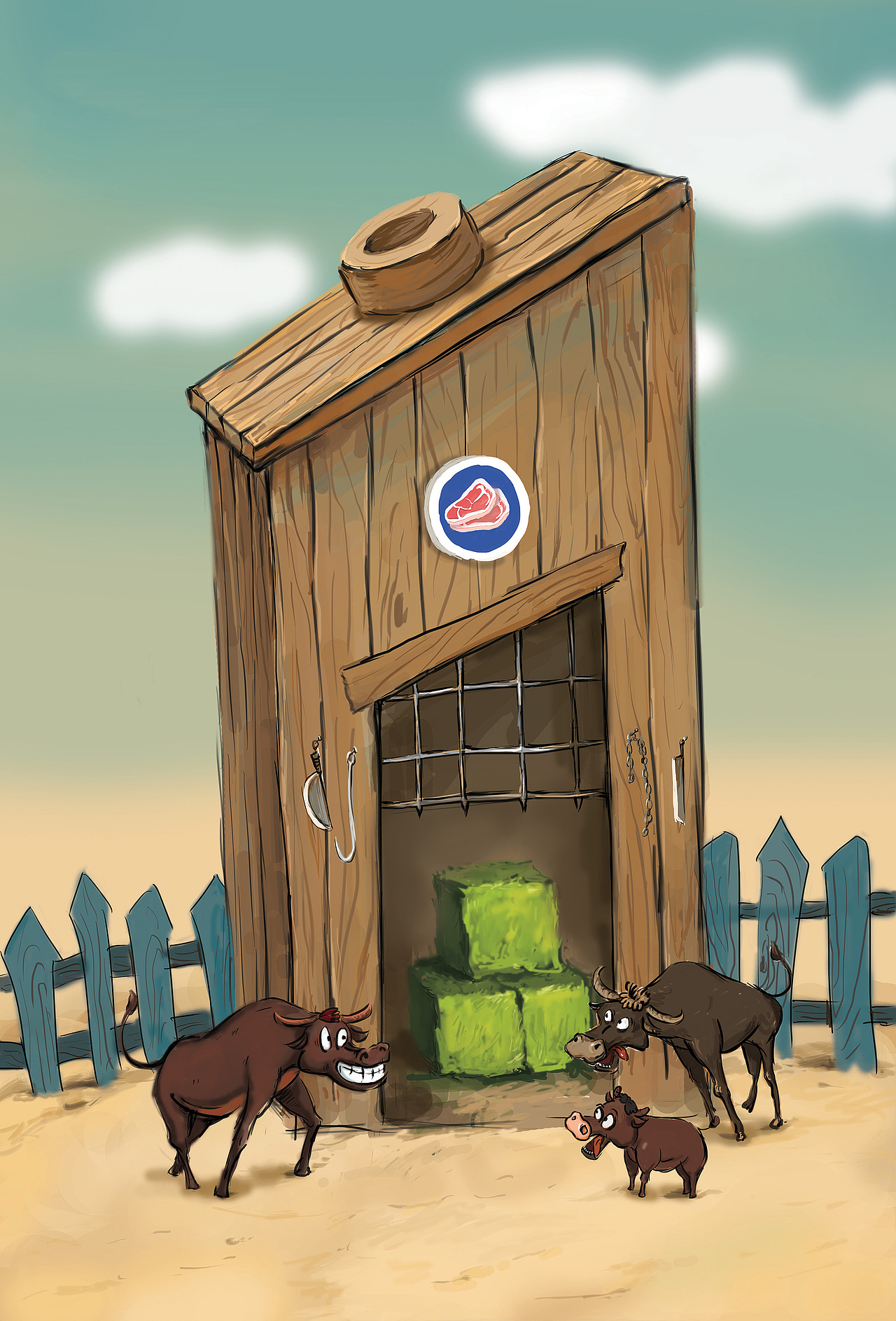 陷阱系列|插画|创作习作|shanliqiangart_原创作品-站酷zcool