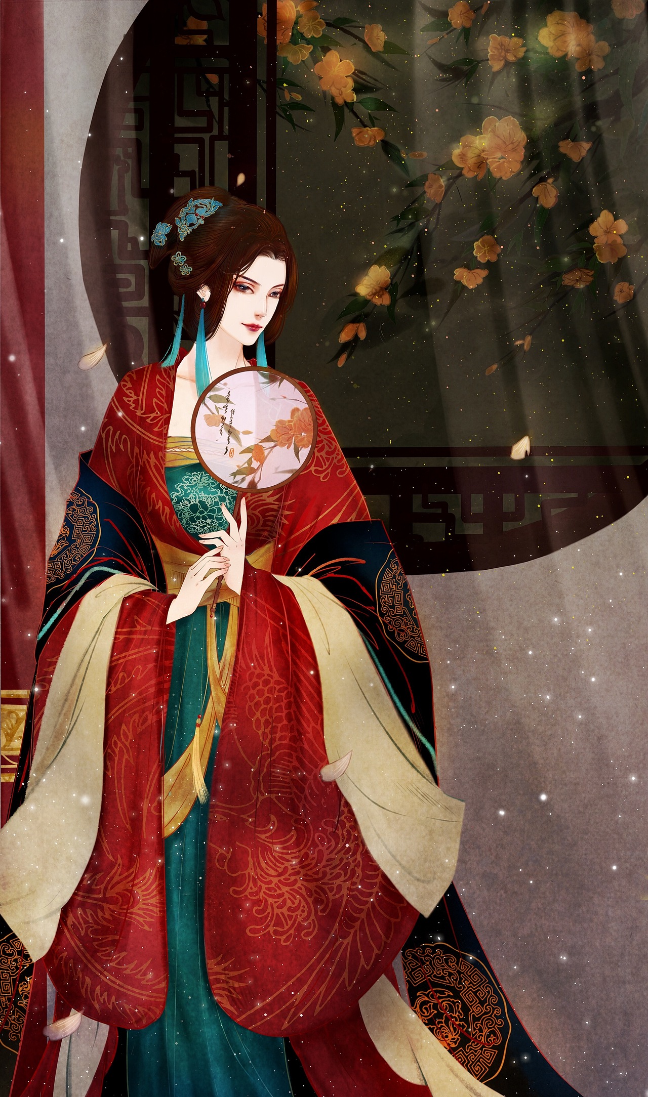 寂寞空庭春欲晚古风插画