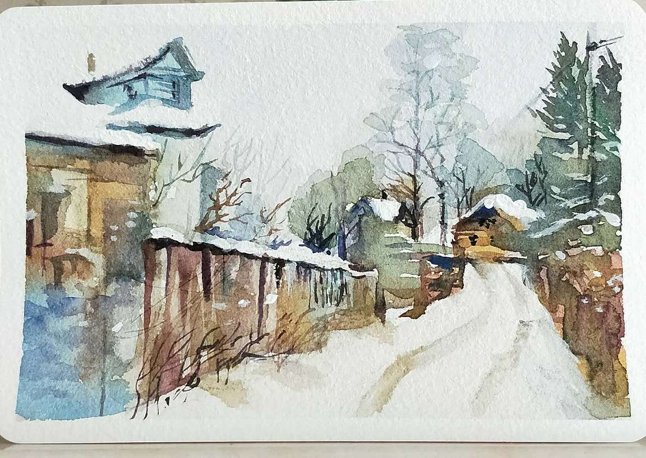 近期的水彩和油画