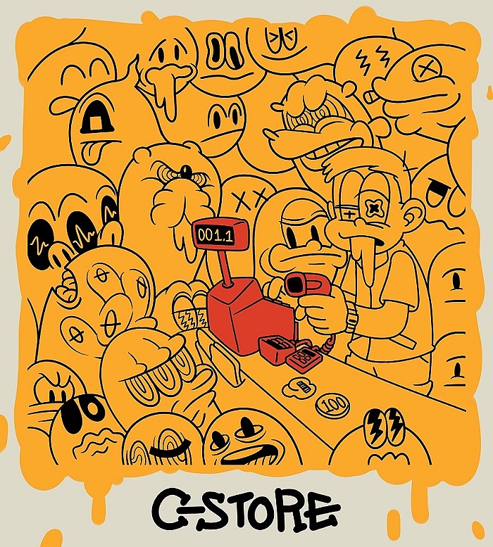 辞去便利店工作后设计的卫衣（图ZNjU3NDUzMDg=） - 休闲/流行服饰 - 站酷设计师EXCELLENTNAME原创素材 - 站酷ZCOOL