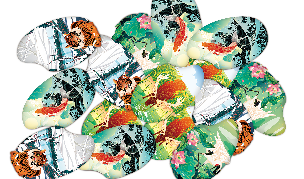 商稿;五常大米包装插图