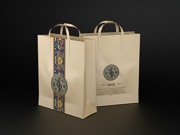 中国风复古色调兔年元素糖果盒包装设计🍬