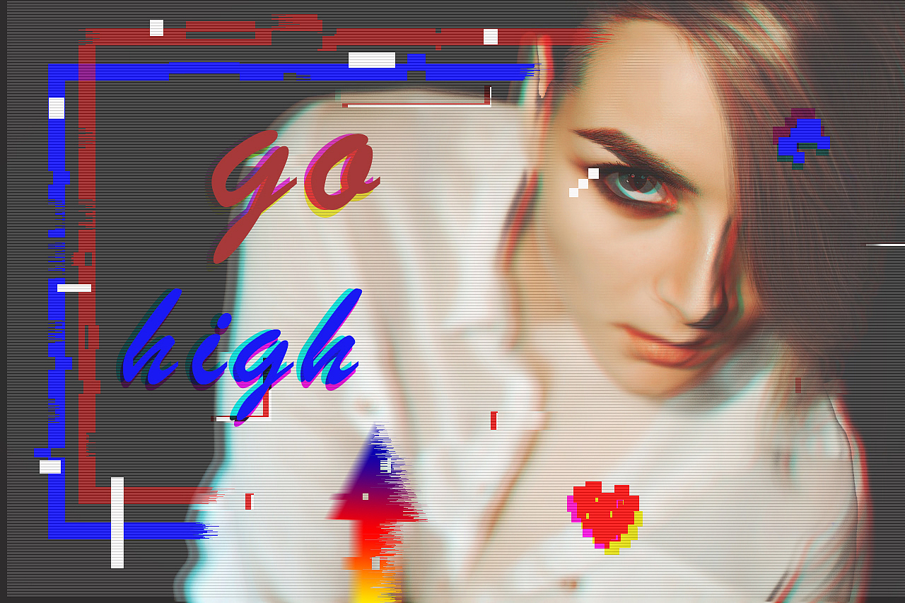 故障风格海报练习（图ZMjI2MzYxNTQw） - 海报 - 站酷设计师不苏打原创素材 - 站酷ZCOOL