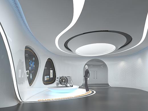 简洁展厅空间
