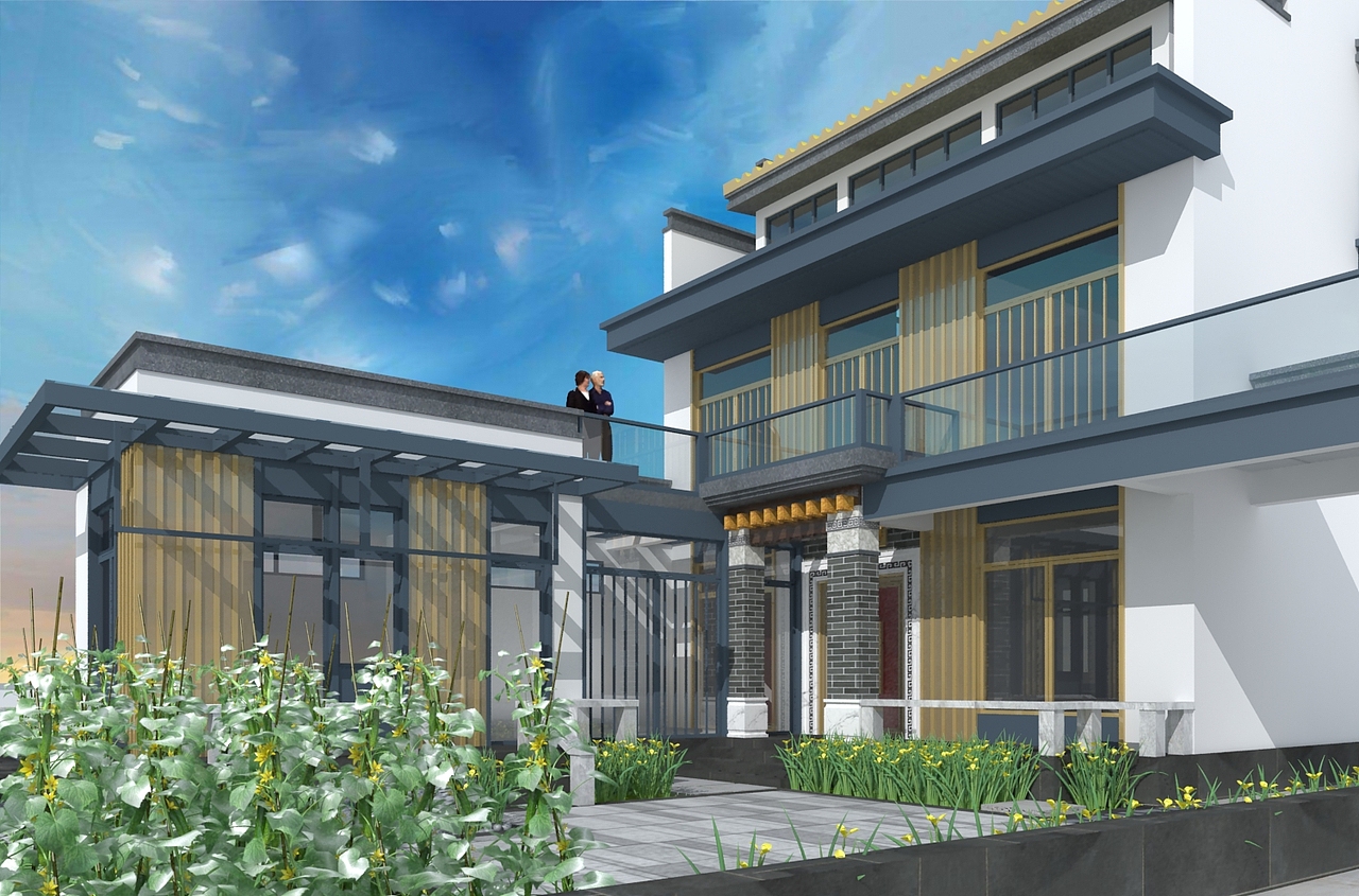 徽派农家小院儿设计_狮子座设计-站酷zcool