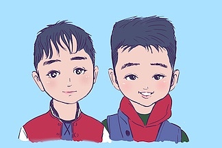 阿进似颜绘2019年现场画像作品（彩色篇）（图ZMTkxOTMwNDI0） - 单幅漫画 - 站酷设计师阿进似颜绘原创素材 - 站酷ZCOOL