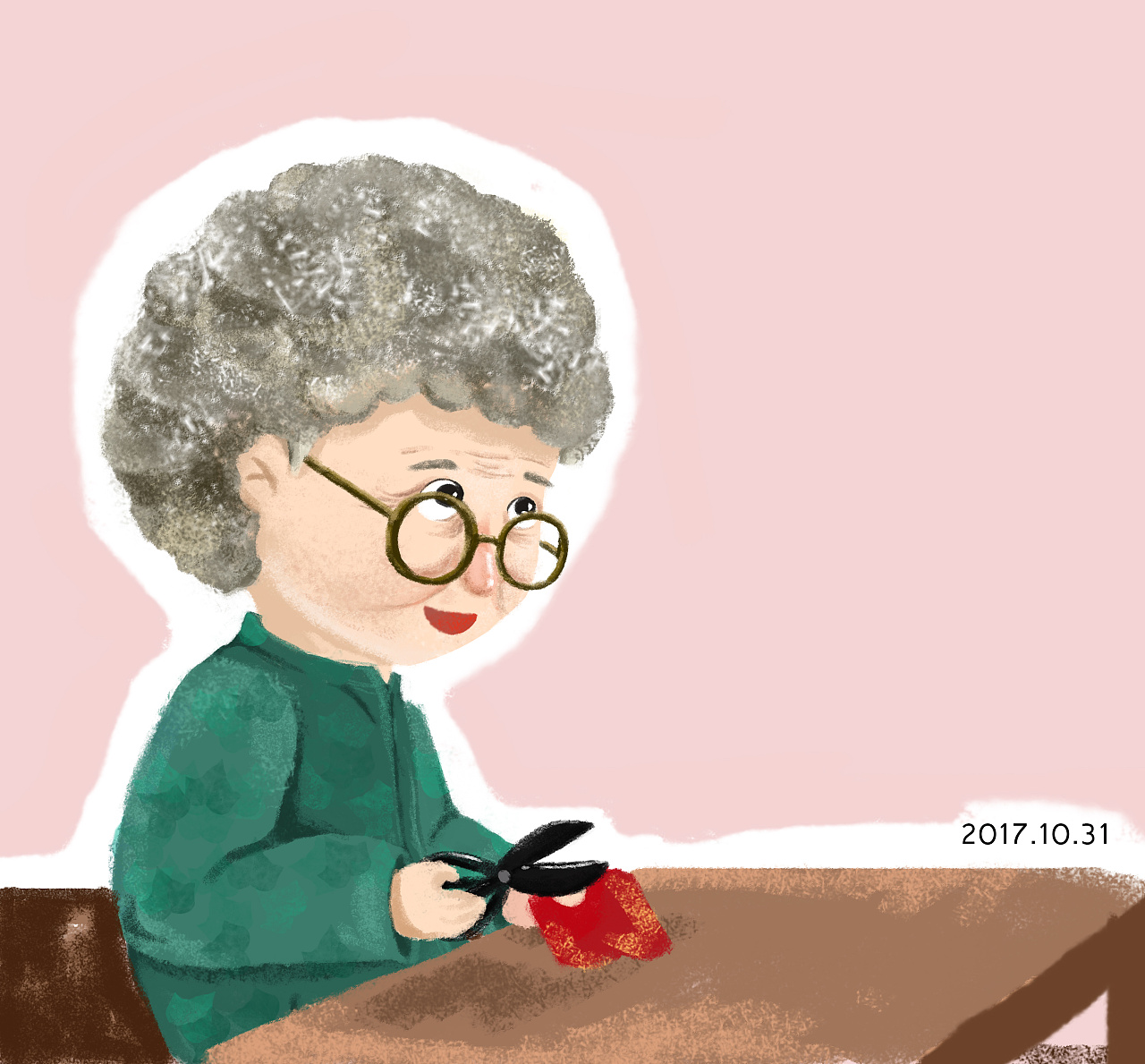 送给疼爱我的外婆|插画|创作习作|LI_AO333 - 原创作品 - 站酷 (ZCOOL)