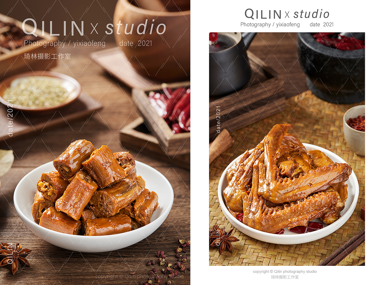 嘉洲鸡盐焗 卤味系列菜品拍摄（图ZMjgxNTYyNjIw） - 美食摄影 - 站酷设计师琦林摄影原创素材 - 站酷ZCOOL