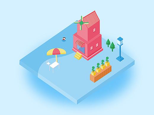 2.5D插画临摹（个人主页-ZMzI0ODEzNDg=） - 创作习作 - 站酷设计师沉若飞原创素材 - 站酷ZCOOL