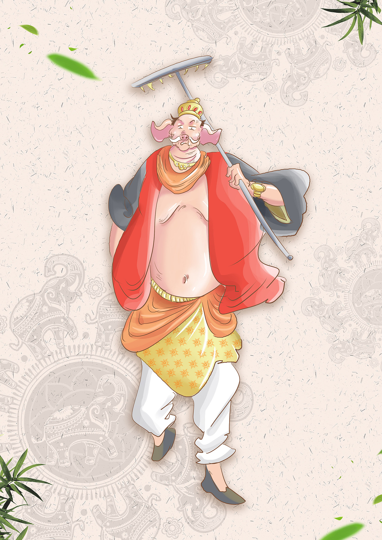 所以西游记师徒四人的服装是结合了印度和中国的服装元素