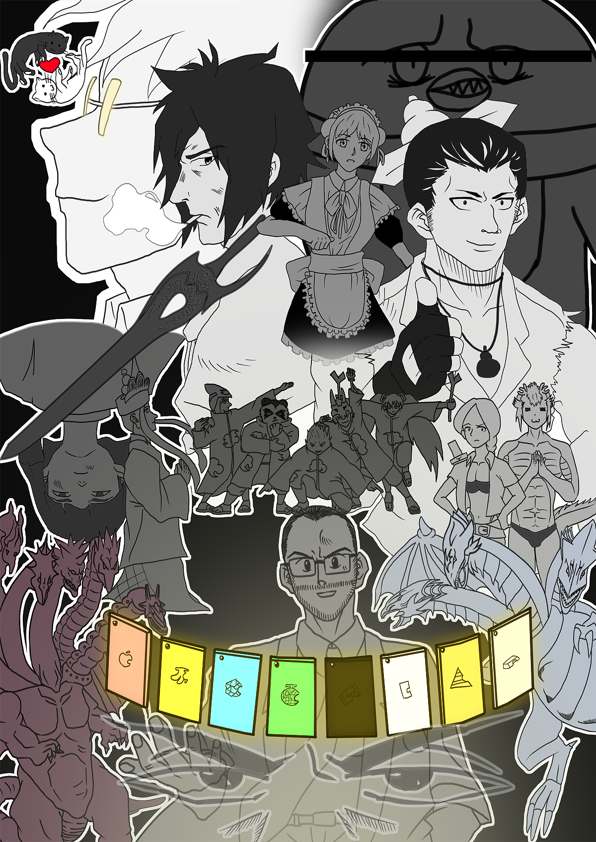 你好，黑猫先生23333（图ZMjE5MTk4Mjg0） - 艺术插画 - 站酷设计师凉水桶原创素材 - 站酷ZCOOL
