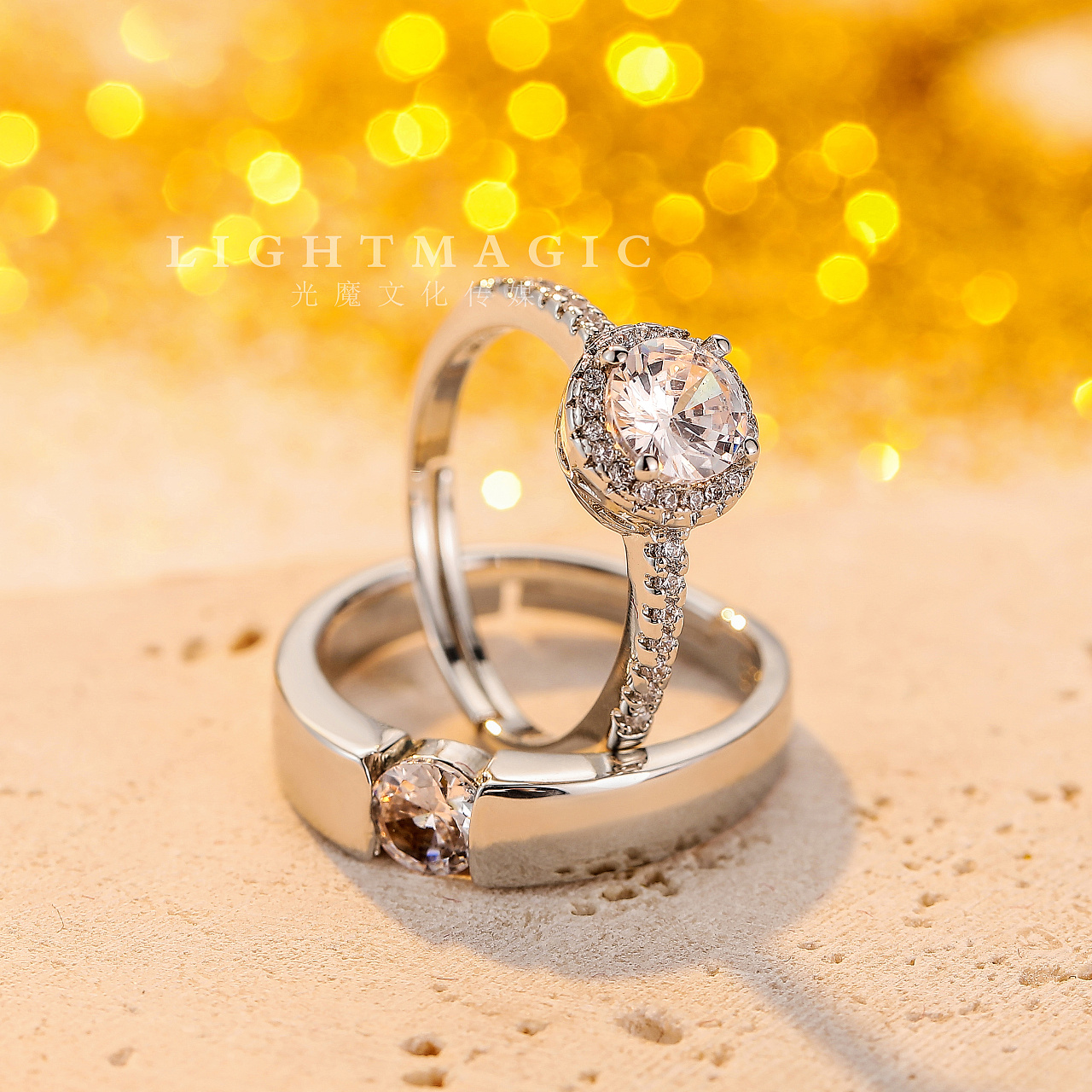 电商摄影|情侣戒指对戒拍摄